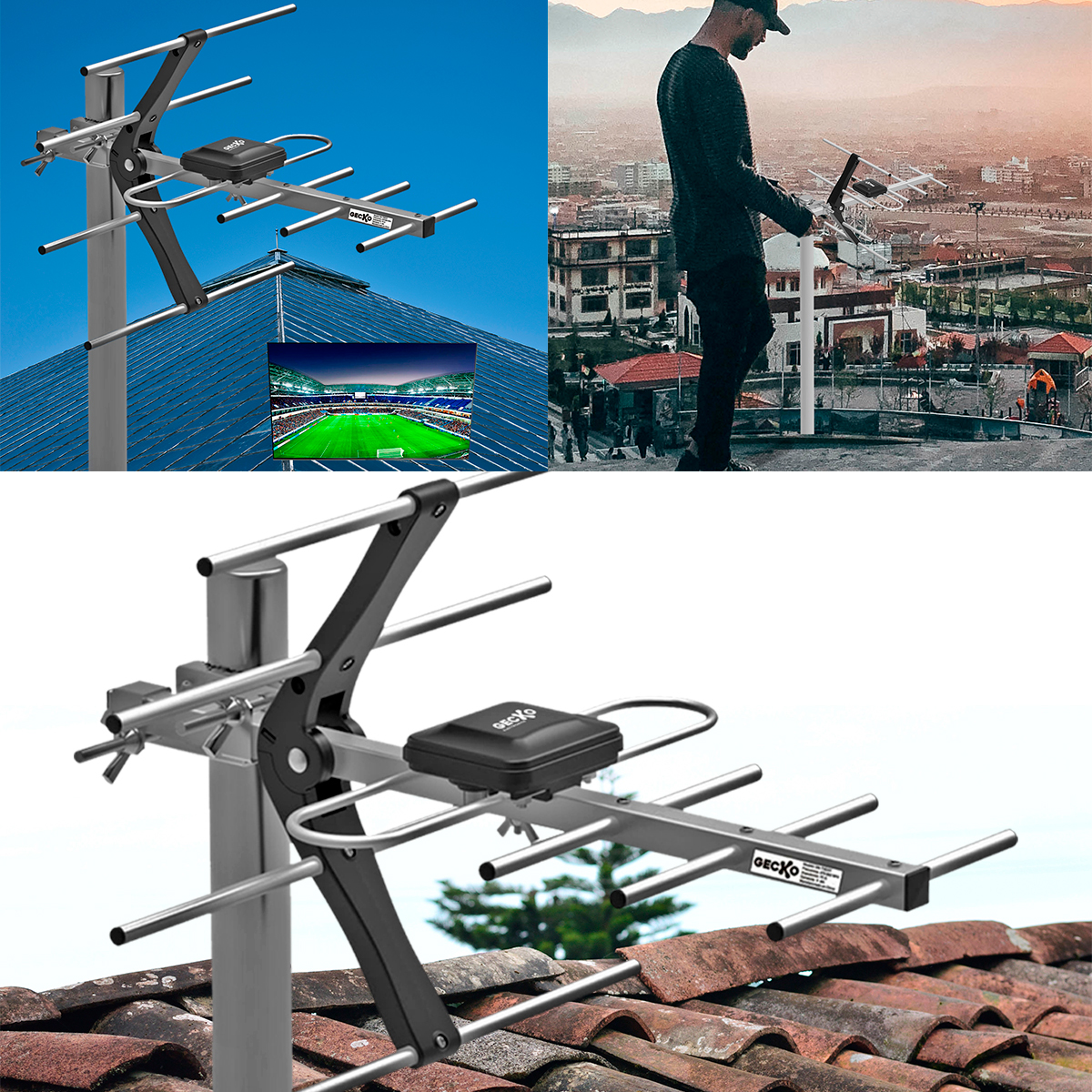 Antena Exterior Alta Definición Adir 2291 Cobertura 120 Km | Envío Gratis, , large